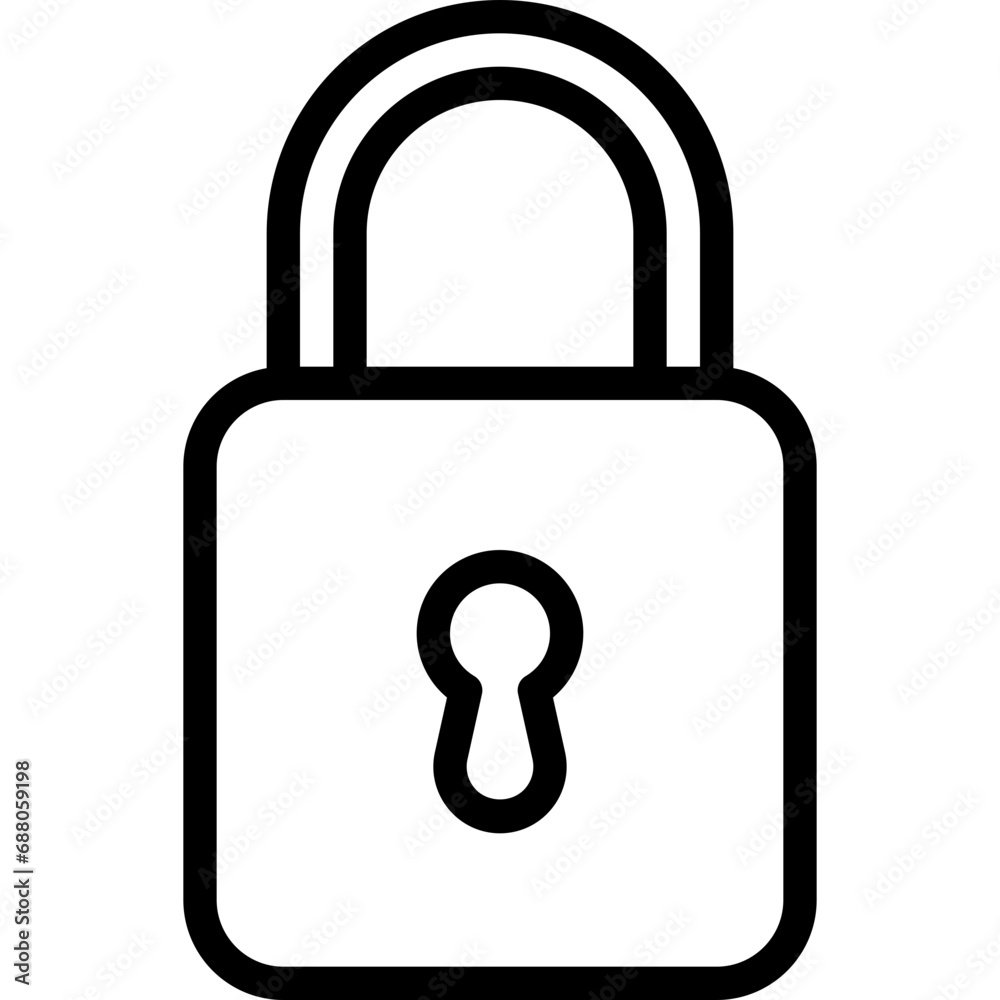 Locked Secure Padlock Icon Locked Secure Padlock Icon