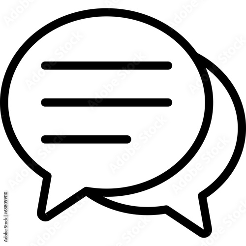 Round Message Bubbles Icon