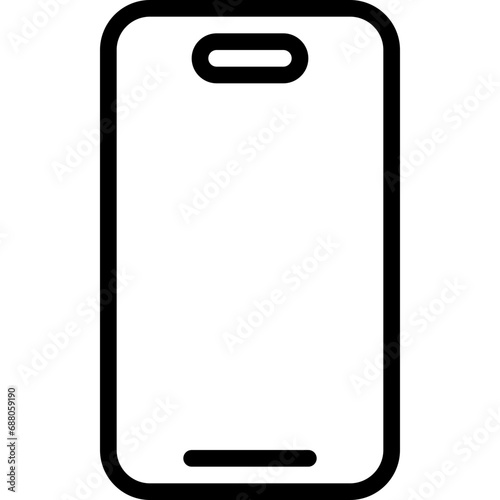 Cell Phone Oval Notch Icon