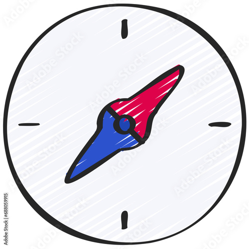 Navigation Compass Icon