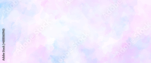 Pink and blue vector watercolor art background. Elegant texture for cover design, cards, flyers, poster, banner. Hand drawn abstract painted template for design. Watercolour backdrop.