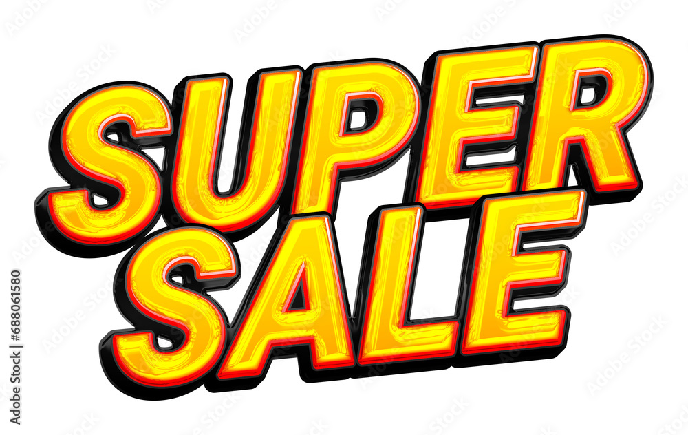 Super sale typography text lettering Super sale typography text lettering