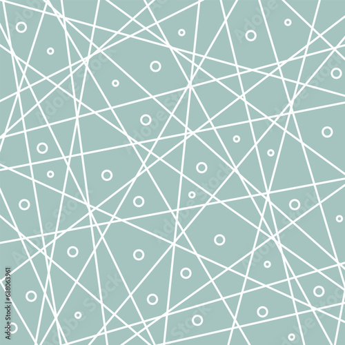 Geometric vector abstract pattern. Geometric modern light blue and white ornament for designs and backgrounds