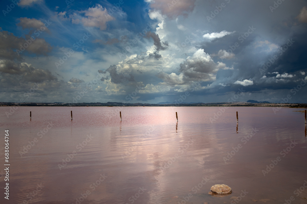 Φωτογραφία Vega Baja del Segura - El maravilloso color rosado del lago salado de Torrevieja