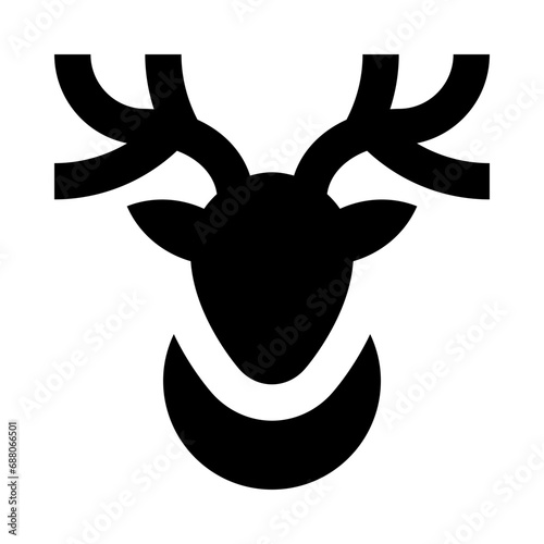 Deer Solid Icon