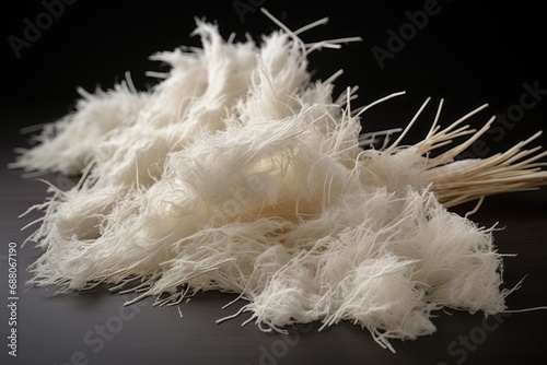 Chemical Compound of Cellulose Fiber - Polysaccharide Polymer Derived from Glucose in Raw Fiber Form