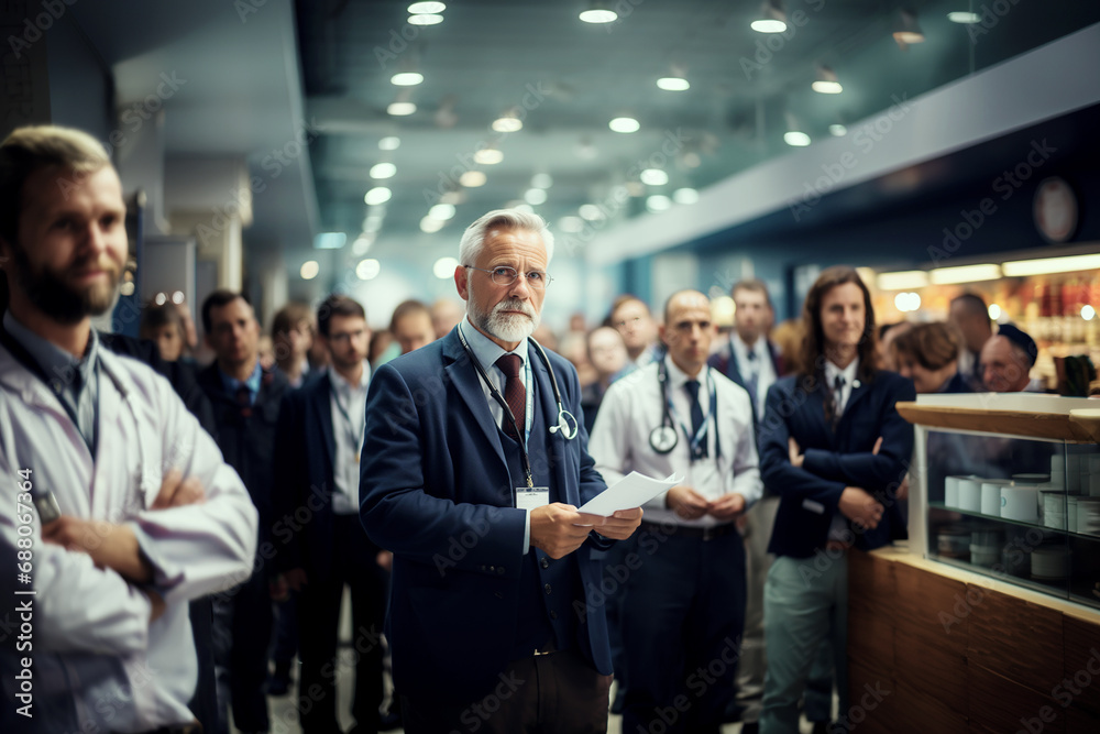 Fototapeta premium Meeting of doctors in a hospital