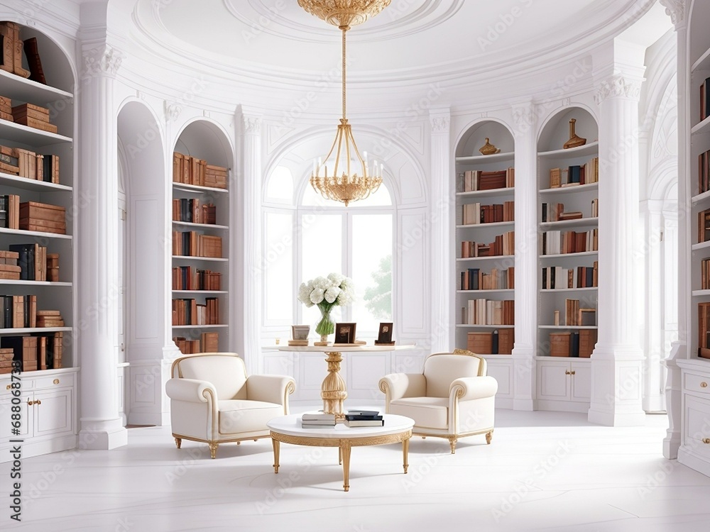 The library is elegant and quiet. Suitable for reading books The library is elegant and quiet. Suitable for reading books