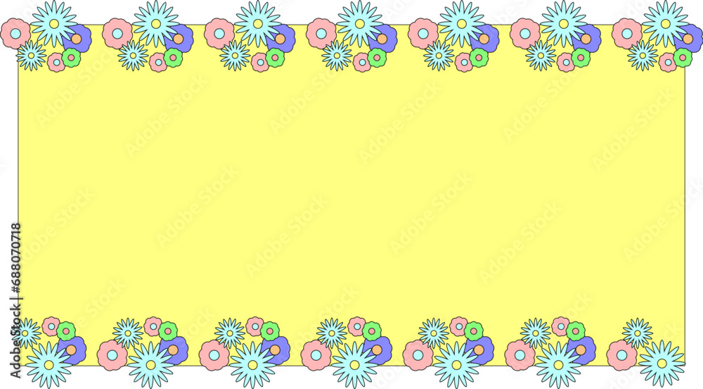 Pastel colored cute kawaii background