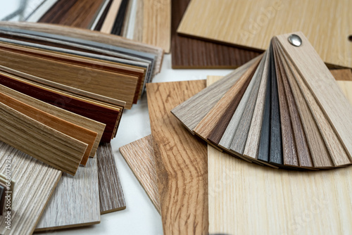 various parquet wood chipboard, samples contains wooden