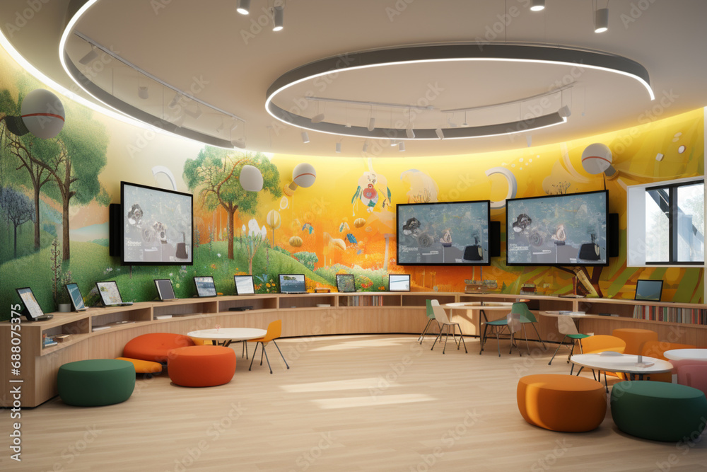 Educational Environment Where Technology Enhances Learning Through