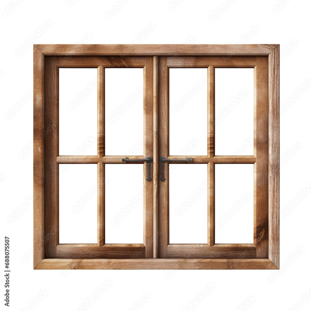 wooden window frame isolated on transparent background Remove png, Clipping Path, pen tool wooden window frame isolated on transparent background Remove png, Clipping Path, pen tool