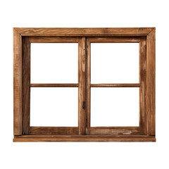 wooden window frame isolated on transparent background Remove png, Clipping Path, pen tool