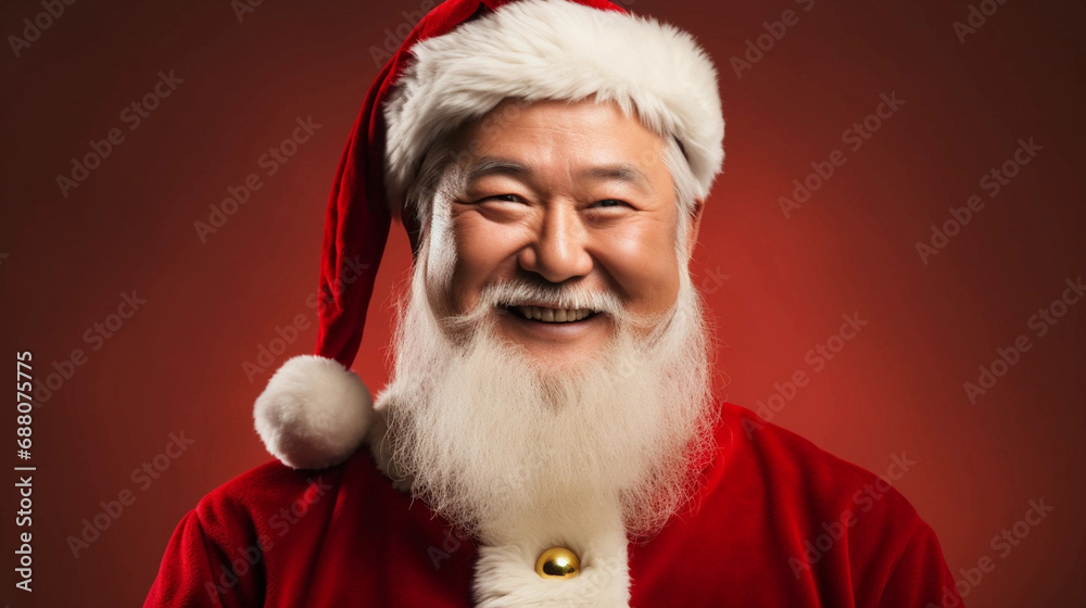 portrait of santa claus smiling portrait of santa claus smiling