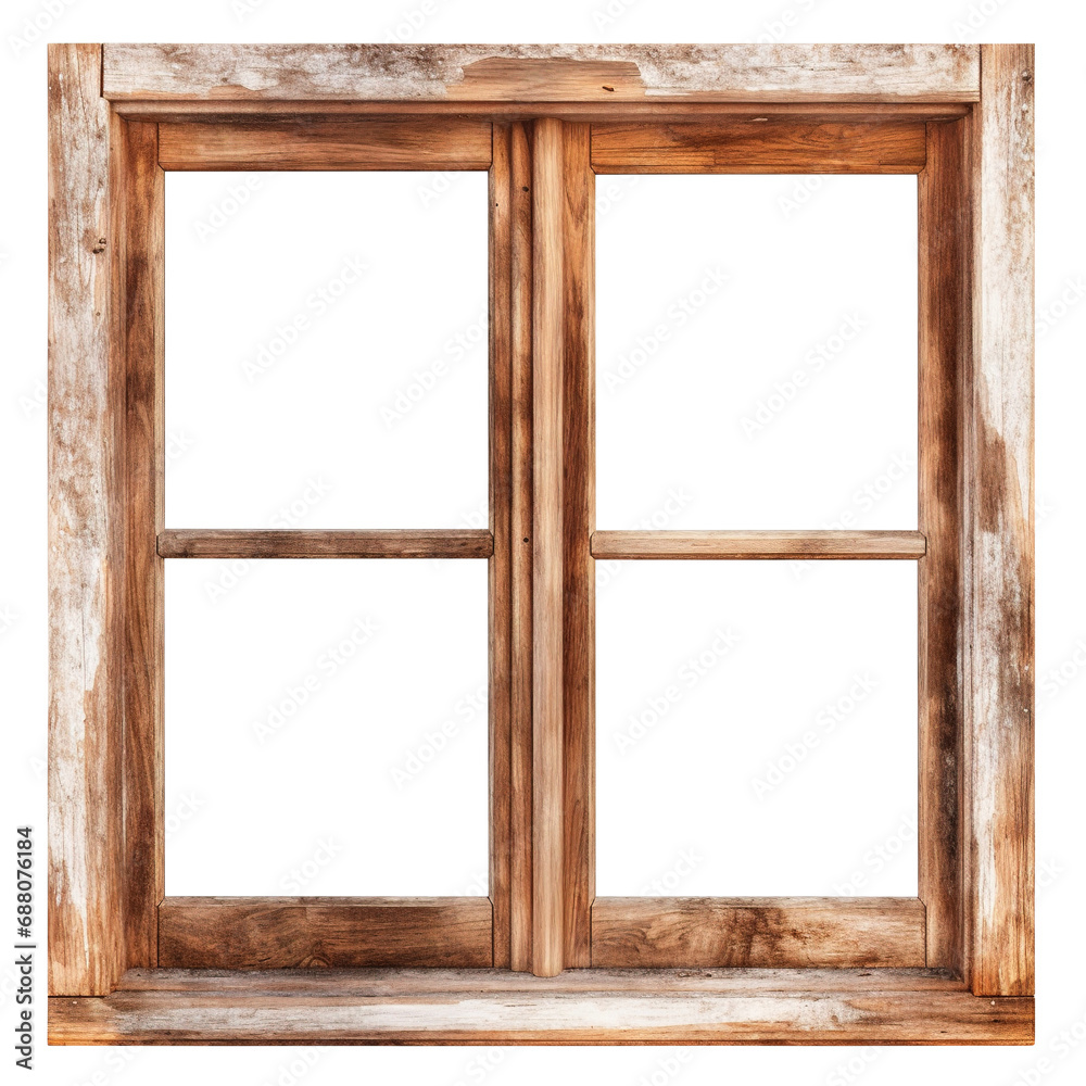 wooden window frame isolated on transparent background Remove png, Clipping Path, pen tool wooden window frame isolated on transparent background Remove png, Clipping Path, pen tool