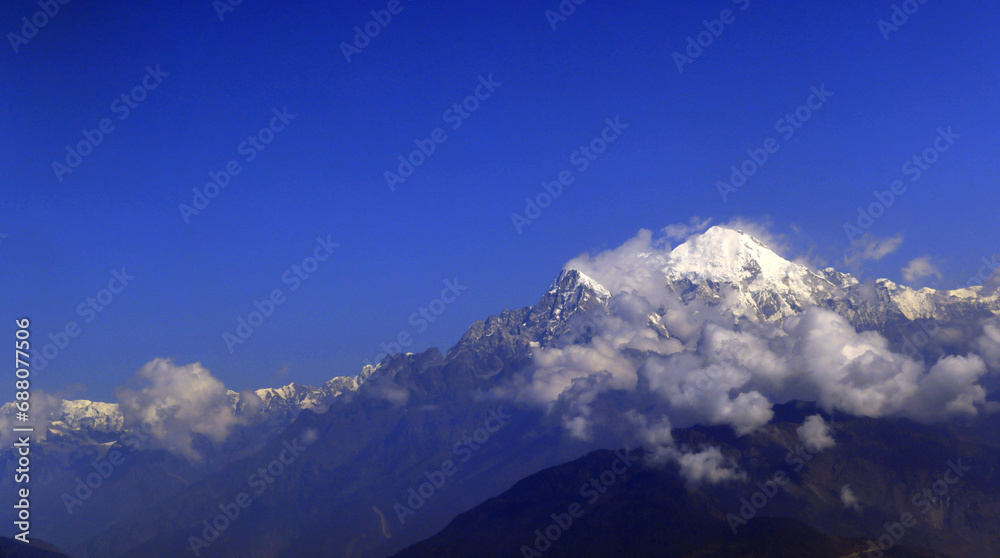 Annapurna III snow mountain range