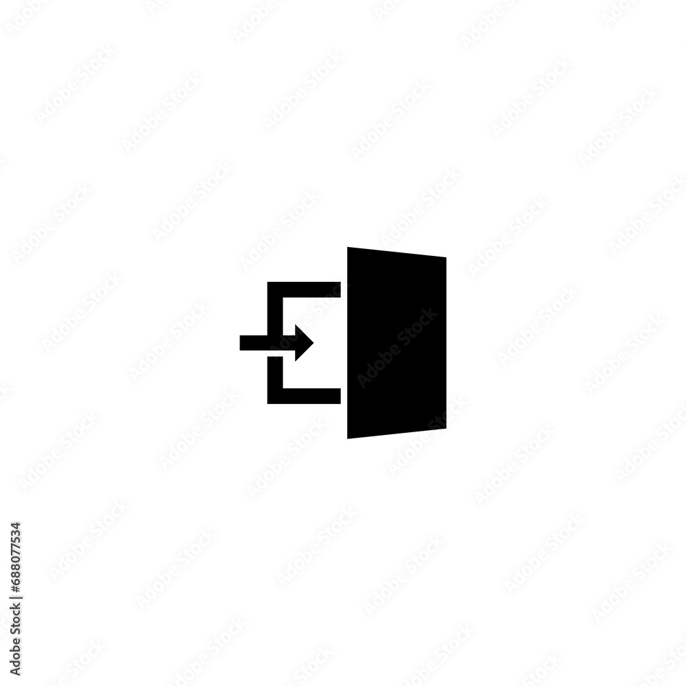 Obraz premium Login icon symbol isolated on white background.