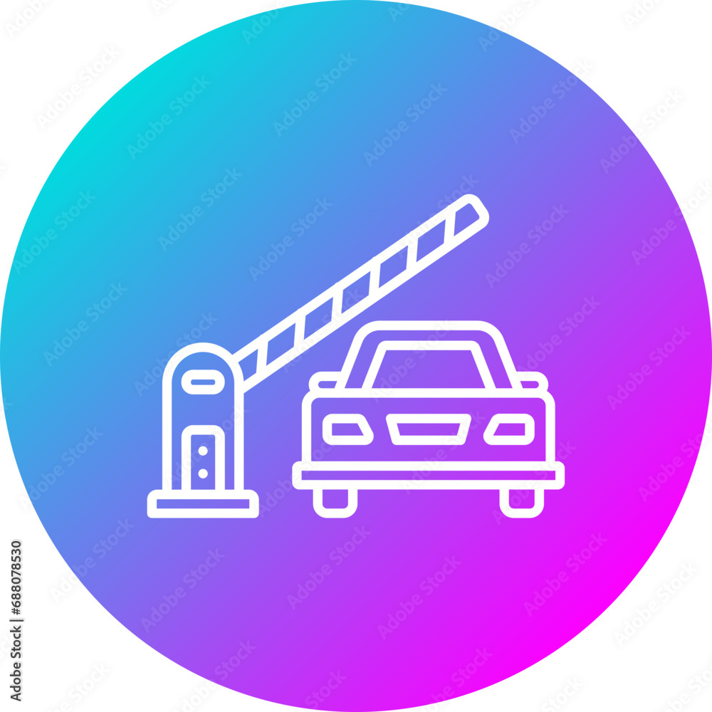 Auto Barrier Icon Auto Barrier Icon