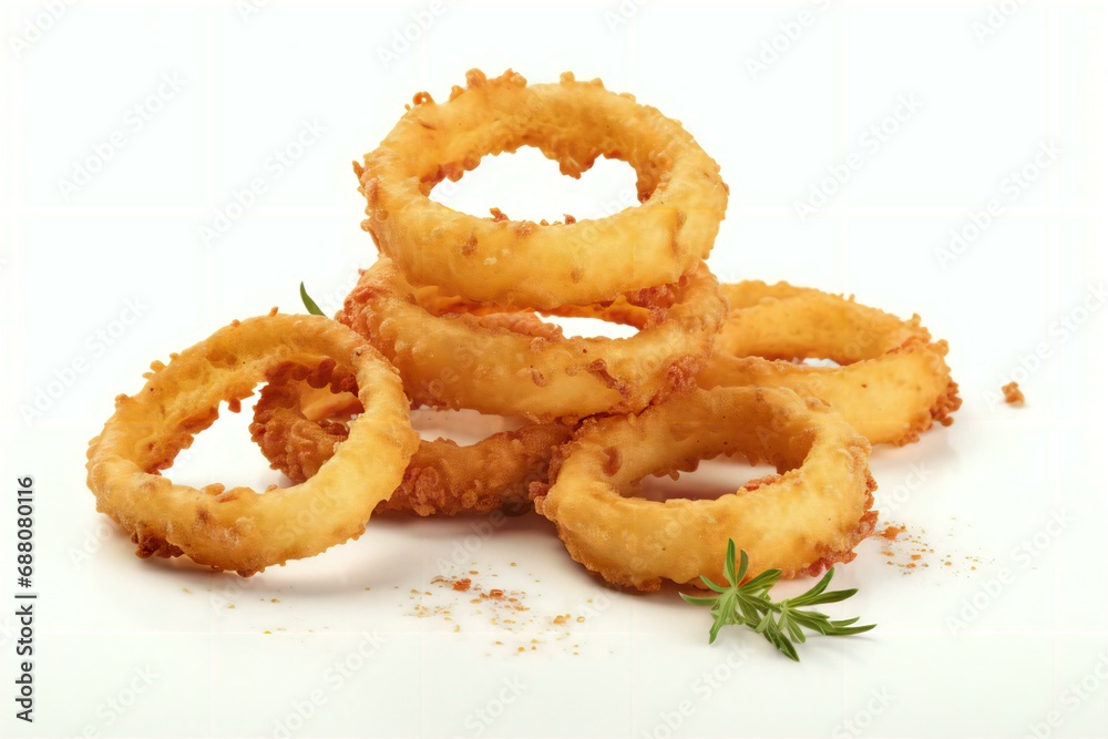 deep fried crispy onion rings