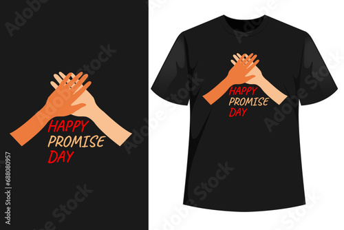 Happy Promise Day Promise Day special Valentine Week T-shirt Design