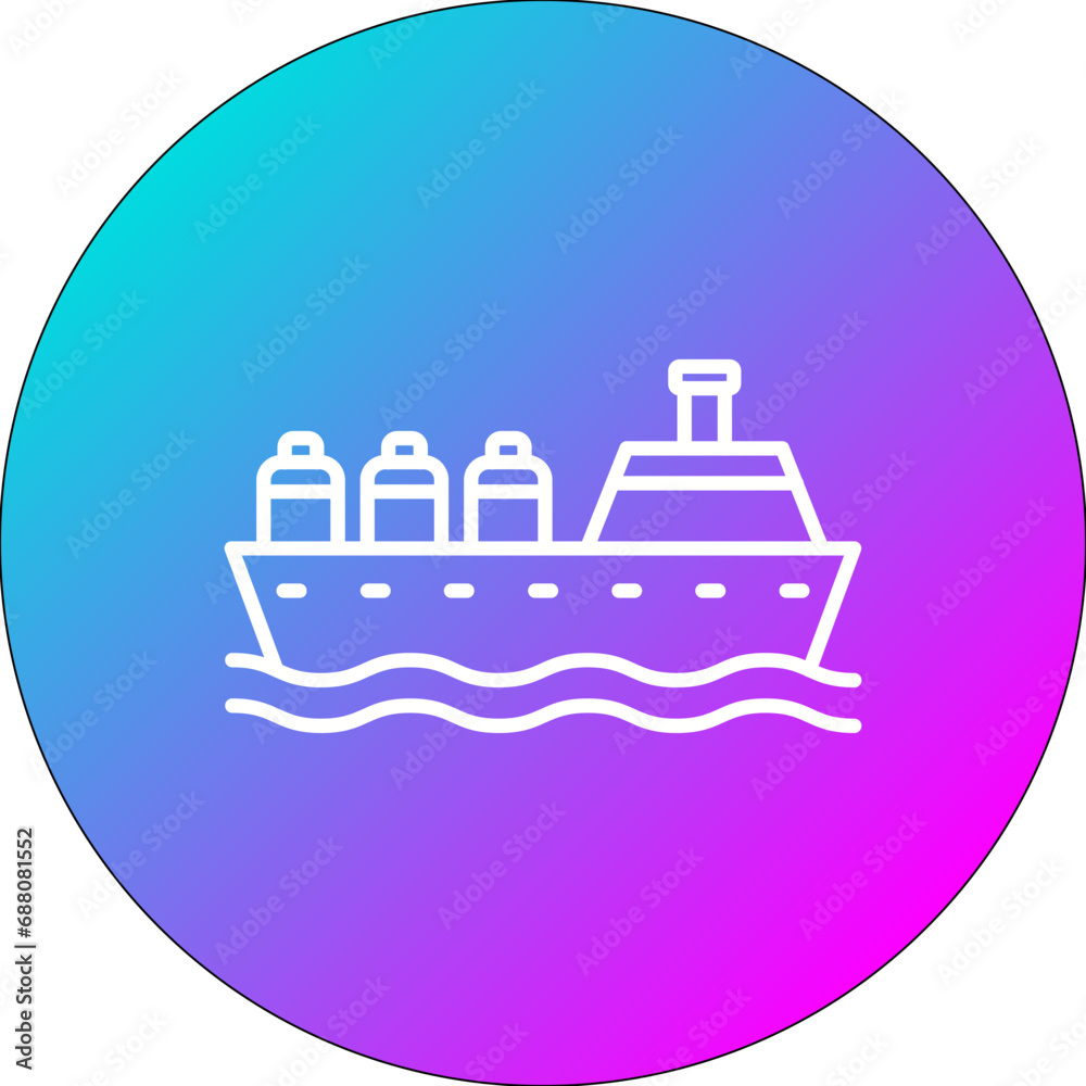 Oil Ship Icon Oil Ship Icon