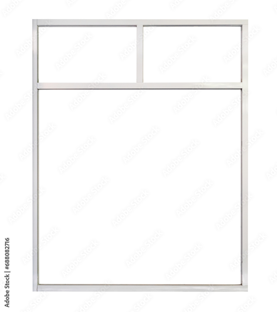 white aluminium window isolated white aluminium window isolated