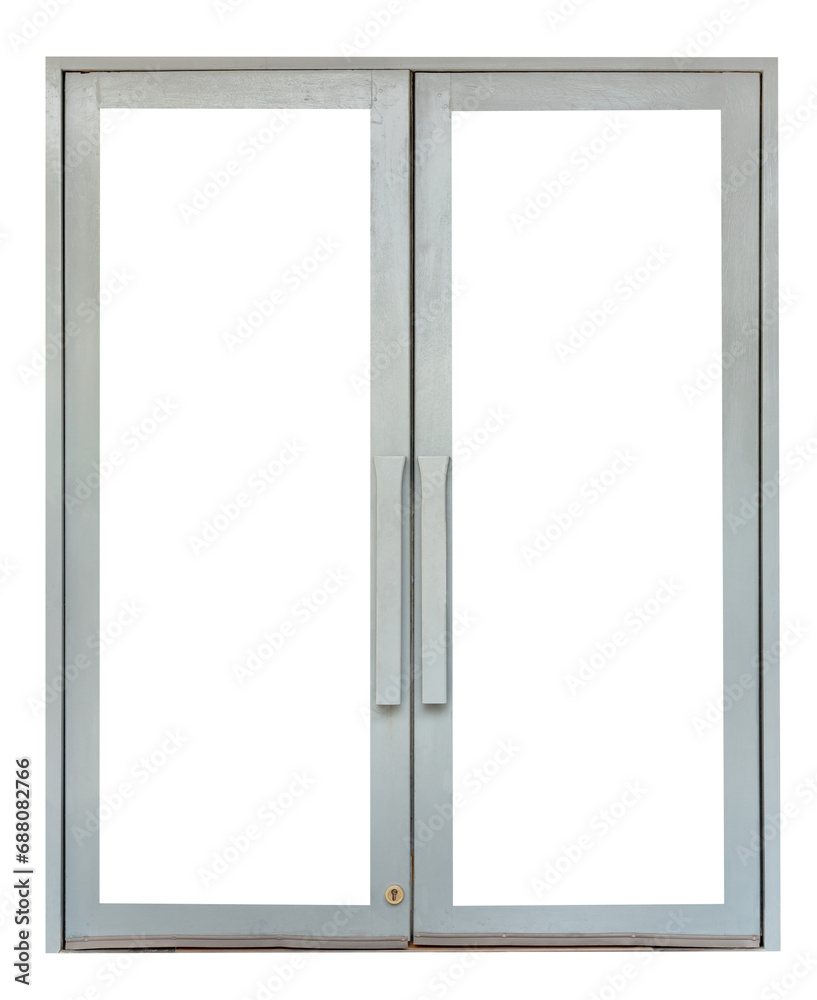 gray wooden door isolated gray wooden door isolated