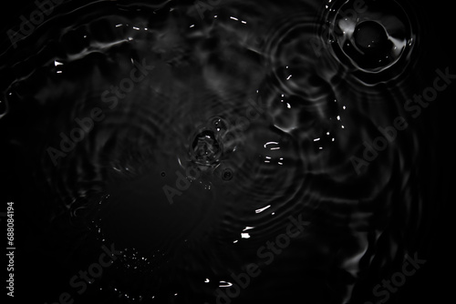 Natural water surface with abstract black softness.