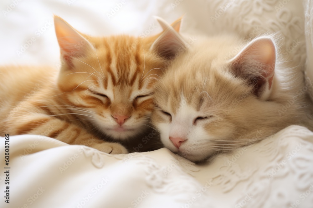 Cute Cuddling kittens.