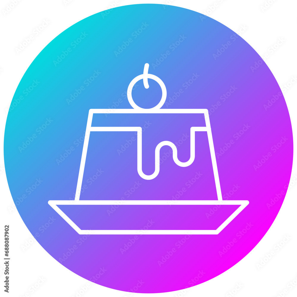 Fototapeta premium Pudding Icon
