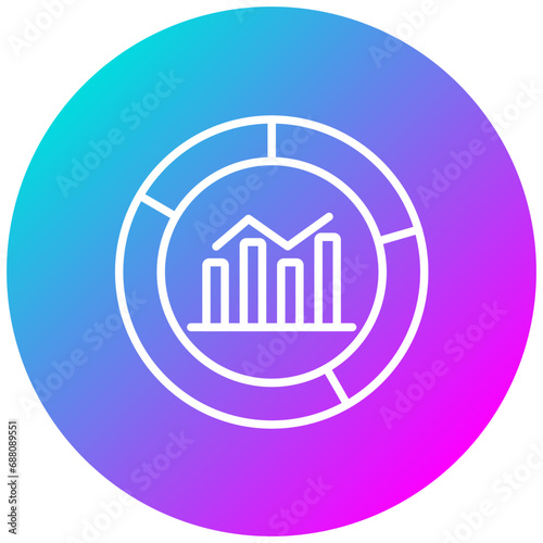 Marked Donut Chart Icon