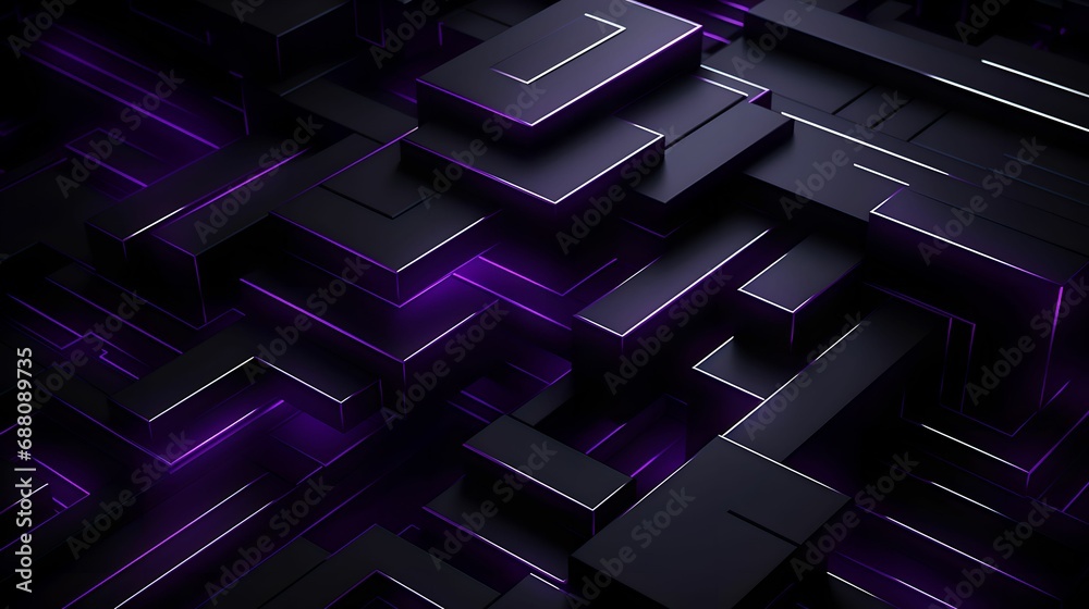 Visually Stunning Geometric Abstract in Black and Deep Purple, Abstract Background, Geometric Shapes, Modern Elegance, Contemporary Visually Stunning Geometric Abstract in Black and Deep Purple, Abstract Background, Geometric Shapes, Modern Elegance, Contemporary
