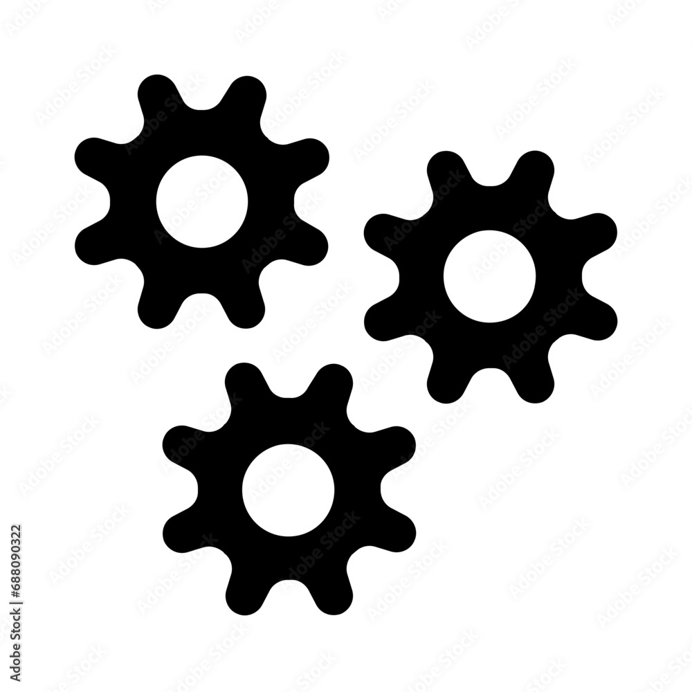 Gear Wheel Solid Icon Gear Wheel Solid Icon