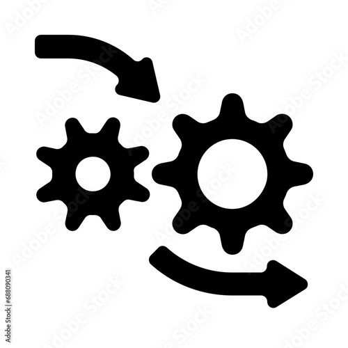 Gear Wheel Solid Icon