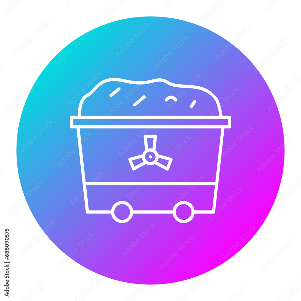 Mining Cart Icon Mining Cart Icon