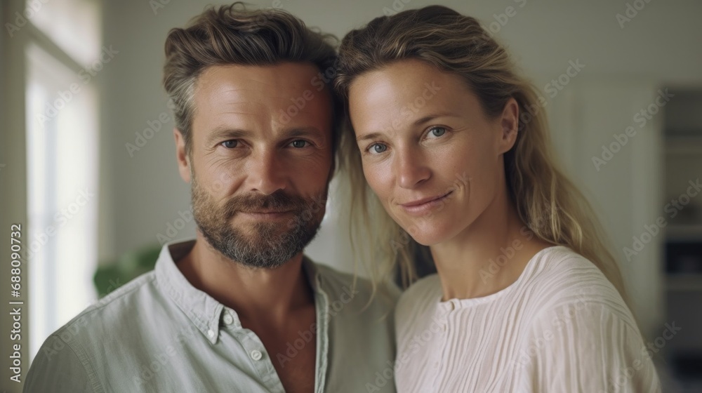 This European couple shares a moment of love and connection. This European couple shares a moment of love and connection.