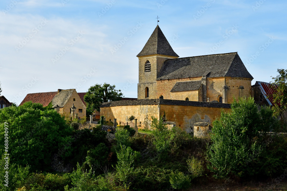 Saint Crepin et Carlucet; France - october 7 2023 : picturesque old village