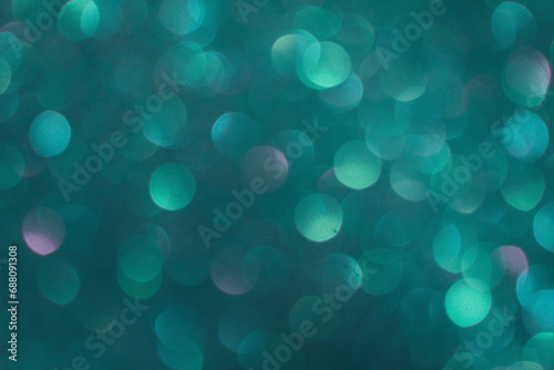 Beautiful green, festive .Christmas background, with bokeh. Concept design. Blurred background.