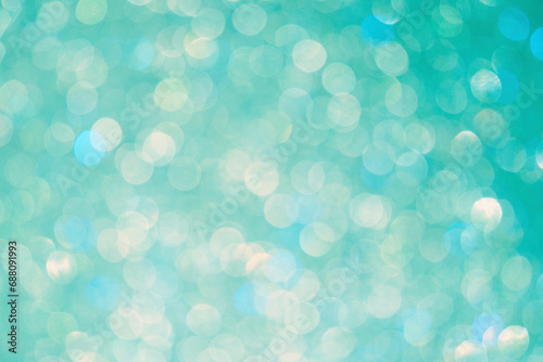 Beautiful green, festive .Christmas background, with bokeh. Concept design. Blurred background.