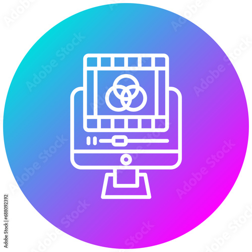 Film Color Correction Icon