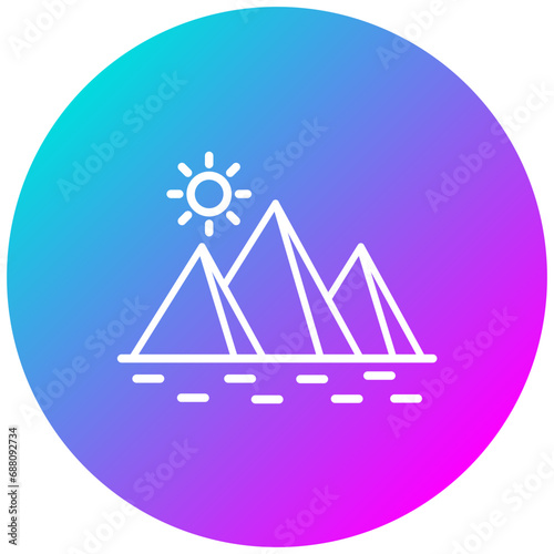 Egypt Pyramid Icon