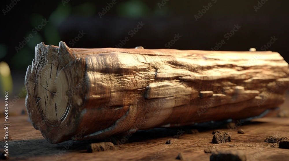 Lumber Log Wood image.Generative AI
