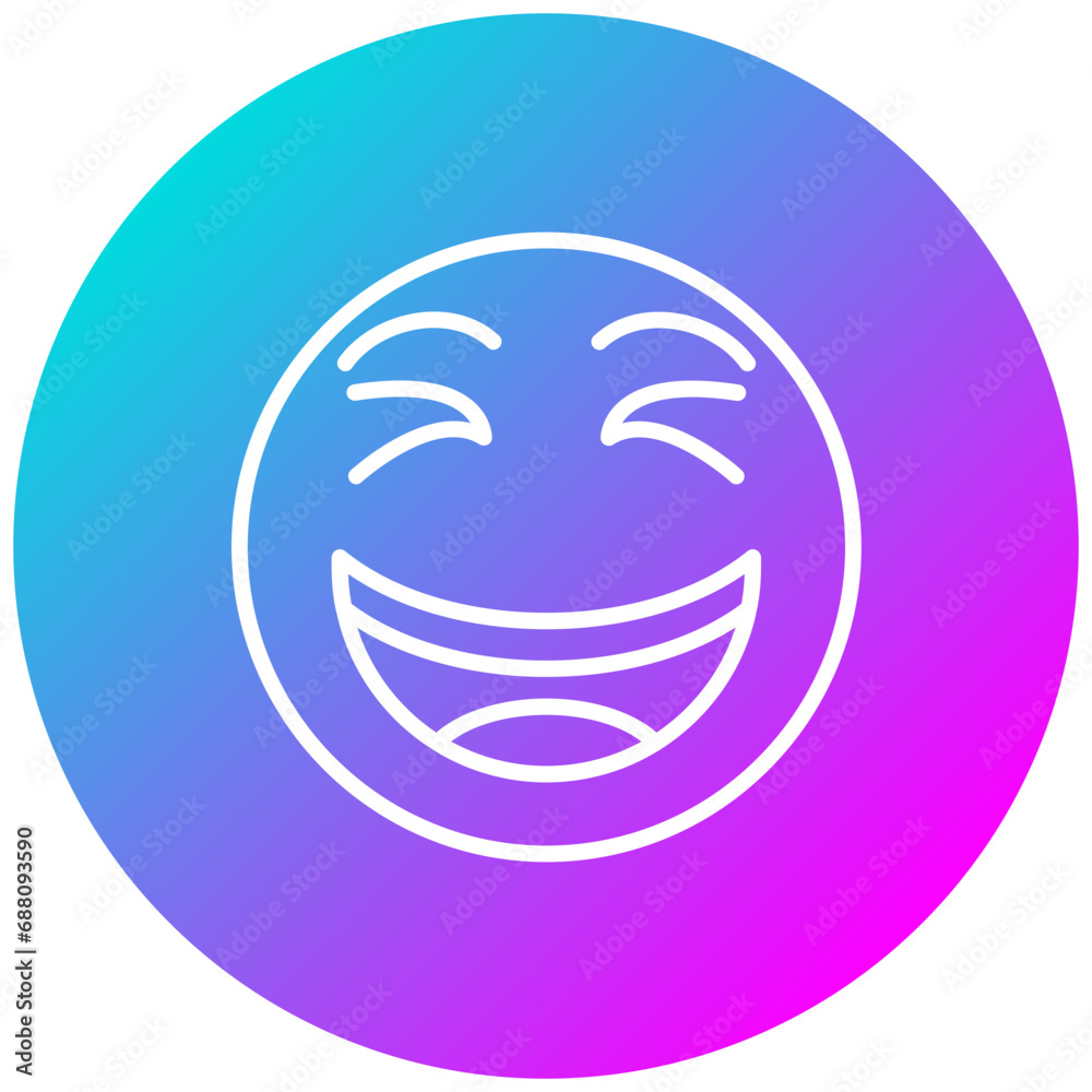 Grinning Squinting Face Icon Grinning Squinting Face Icon