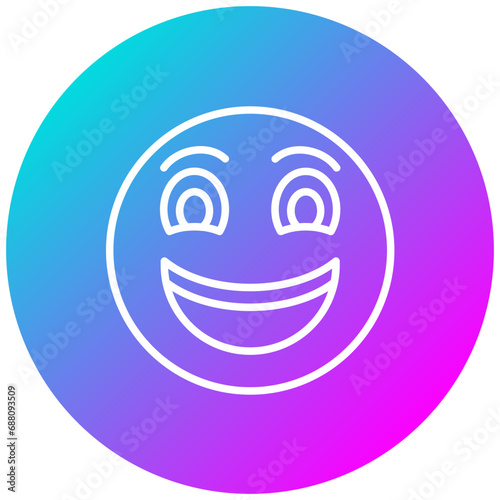 Grinning Face with Big Eyes Icon