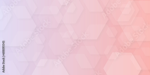 Abstract hexagon background. Geometric pattern on a pink gradient background. transparent Colorful abstract design background Vector abstract graphic design banner pattern background template..