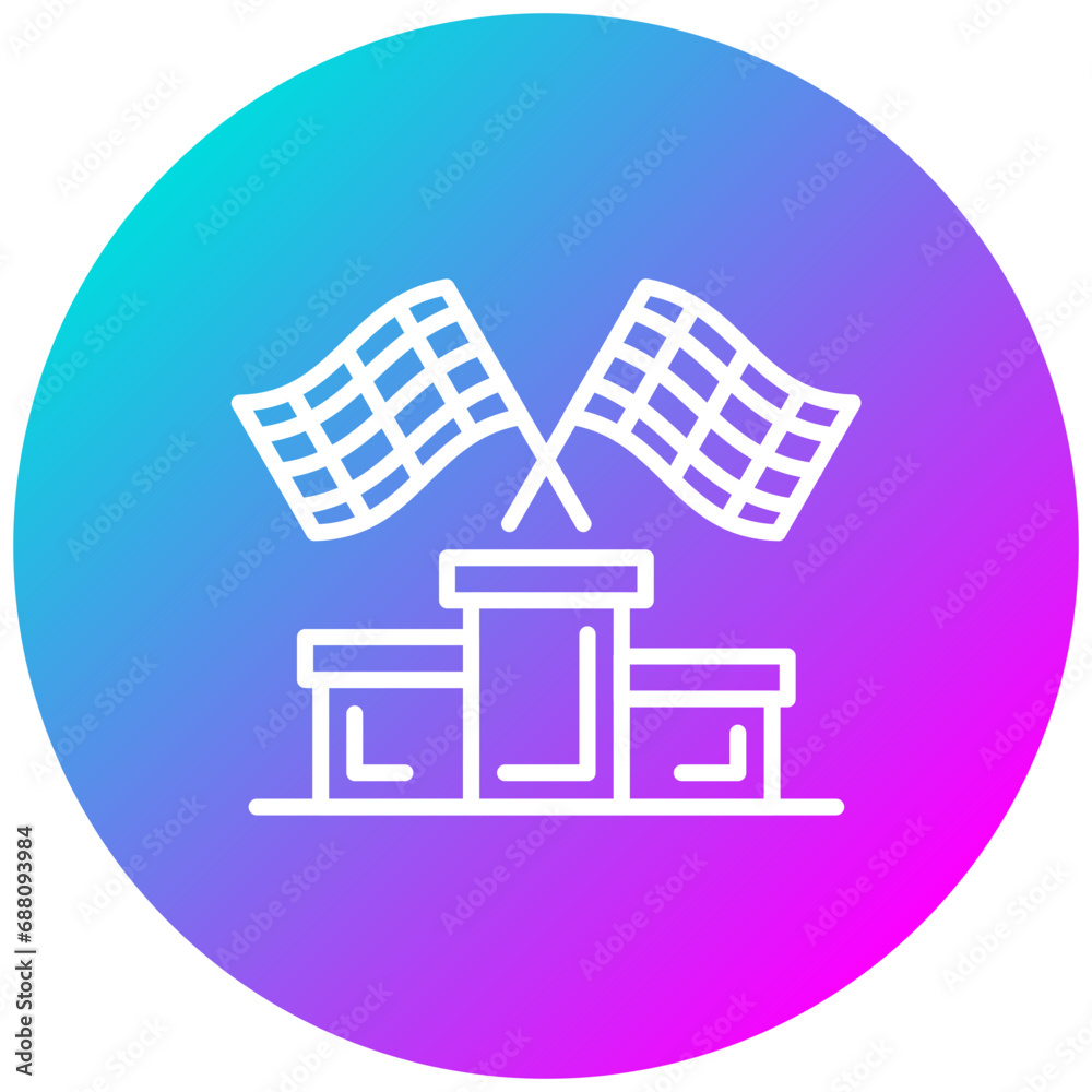 Fototapeta premium Podium Icon