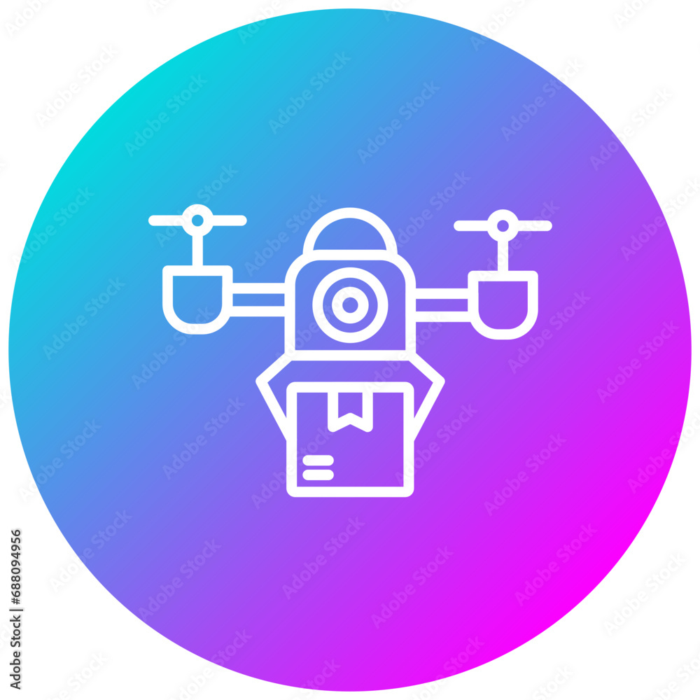 Drone Delivery Icon Drone Delivery Icon