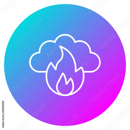 Fire Pollution Icon