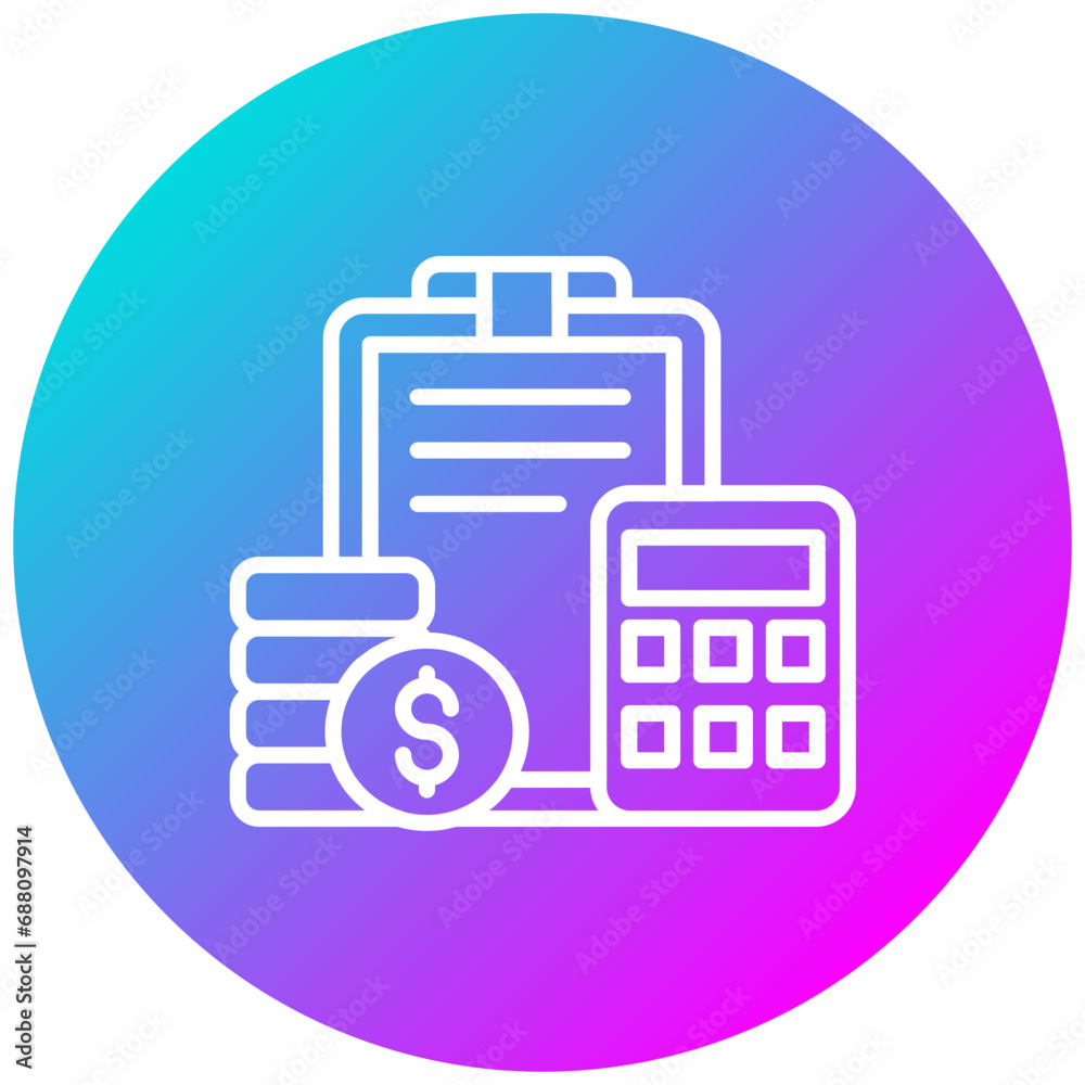 Business Budget Icon Business Budget Icon