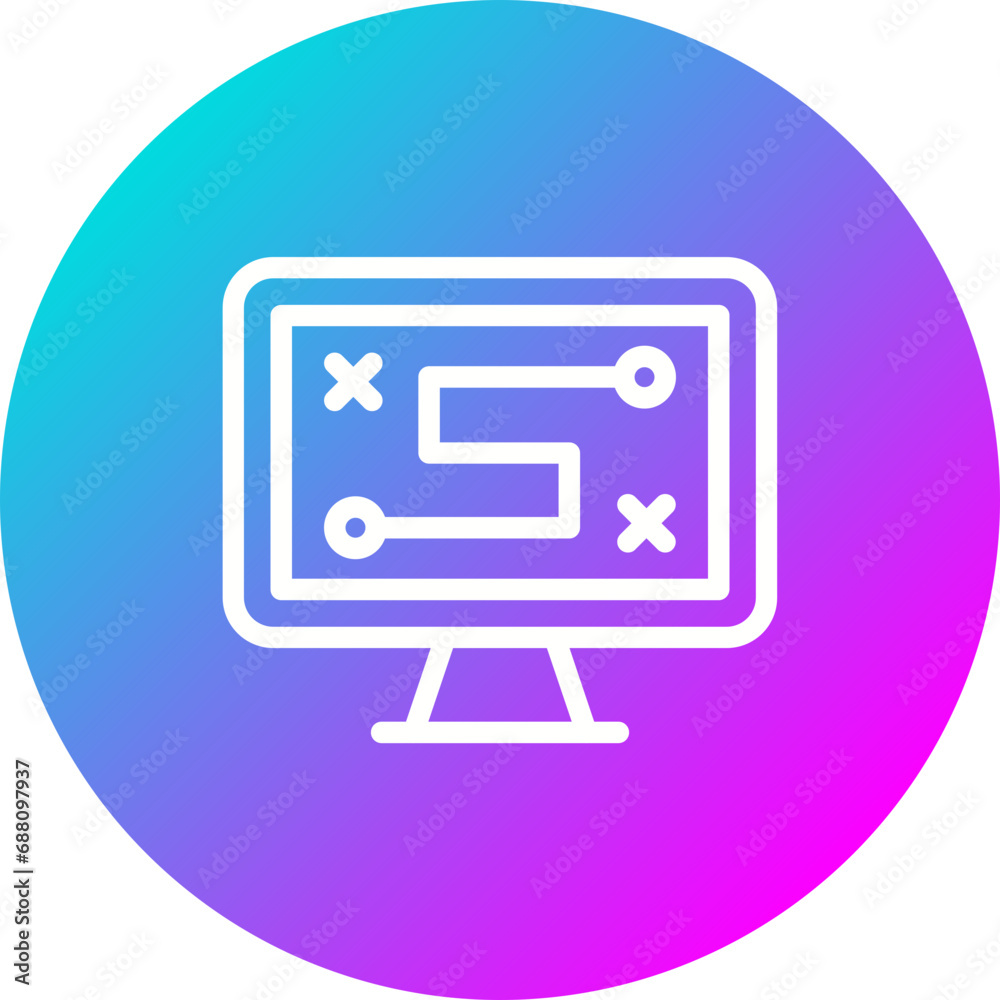 Digital Strategy Icon Digital Strategy Icon